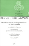 Alain Dubresson et Yves-André Fauré - Revue Tiers Monde N° 181, Janvier-Mars : Décentralisation et développement local : un lien à repenser.