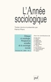 Patrick Pharo - L'Année sociologique N° 2, vol. 54, 2004 : Ethique et sociologie - Perspectives actuelles de la sociologie morale.