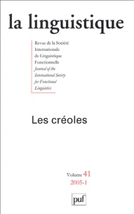Marie-Christine Hazaël-Massieux et Dominique Fattier - La linguistique Volume 41 N° 1/2005 : Les créoles.