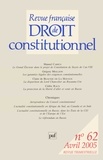 Manuel Carius et Grégory Mollion - Revue française de Droit constitutionnel N° 62, Avril 2005 : .