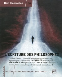 Frédéric Cossutta et Dominique Maingueneau - Rue Descartes N° 50 : L'écriture des philosophes.