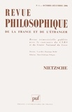 Blaise Benoît et Eric Blondel - Revue philosophique N° 4, Octobre-Décemb : Nietzsche.