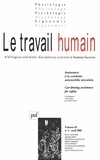 Jean-Michel Hoc et B Rajaonah - Le travail humain Volume 69 N° 2, Avri : .
