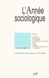 Bernard Valade et Eric Letonturier - L'Année sociologique Volume 56 N° 1, 2006 : In memoriam Jean Cazeneuve (1915-2005).