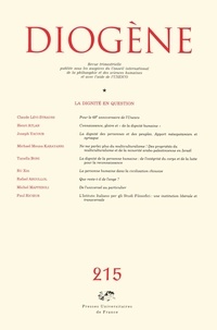 Claude Lévi-Strauss et Henri Atlan - Diogène N° 215, Juillet-Sept : La dignité en question.