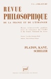 Marc-Antoine Gavray et Jacques Darriulat - Revue philosophique N° 2, Avril-juin 200 : Platon, Kant, Scheler.