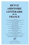 Loris Petris et Christopher Gossip - Revue d'histoire littéraire de la France N° 1, janvier 2007 : .