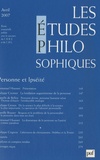 Emmanuel Housset et Philippe Cormier - Les études philosophiques N° 2, Avril 2007 : Personne et Ipséité.