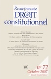Bernard Mathieu et Béligh Nabli - Revue française de Droit constitutionnel N° 72, Octobre 2007 : .