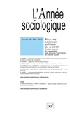 Jacques Commaille et Patrice Duran - L'Année sociologique Volume 59 N° 2/2009 : Pour une sociologie politique du droit - Tome 2.