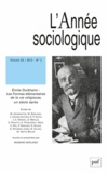 Massimo Borlandi - L'Année sociologique N° 62, 2/2012 : Emile Durkeim : les formes élémentaires de la vie religieuse, un siècle après.