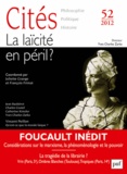 Juliette Grange et François Frimat - Cités N° 52/2012 : La laïcité en péril ?.
