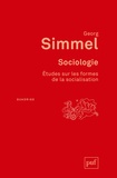 Georg Simmel - Sociologie - Etudes sur les formes de la socialisation.