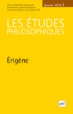 David Lefebvre - Les études philosophiques N° 1, janvier 2013 : Erigène.