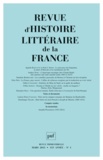 Pierre-Louis Rey - Revue d'histoire littéraire de la France N° 1, Mars 2013 : .