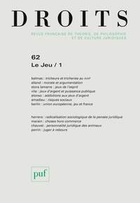 Sylvie Marcé - Droits N° 62/2015 : Le jeu - Tome 1.