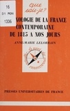 Anne-Marie Lelorrain - Chronologie de la France contemporaine de 1815 à nos jours.