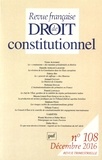 Didier Maus et André Roux - Revue française de Droit constitutionnel N° 108, décembre 2016 : .