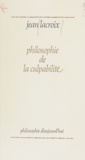 Jean Lacroix - Philosophie de la culpabilité.