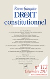 Sylvie Marcé - Revue française de Droit constitutionnel N° 112, décembre 2017 : .