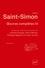 Claude-Henri de Saint-Simon et Pierre Musso - Oeuvres complètes - Introduction, notes et commentaires sous la direction de Pierre Musso. Coffret en 4 volumes.