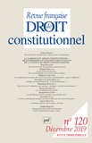 Didier Maus et André Roux - Revue française de Droit constitutionnel N° 4/2019 : .