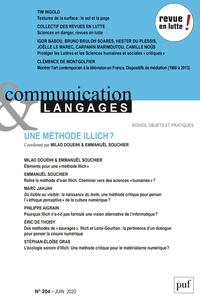 Gustavo Gomez-Mejia et Elsa Tadier - Communication et Langages N° 204, juin 2020 : .