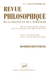 Yvon Brès - Revue philosophique N° 3, juillet-septembre 2021 : Hobbes/Bentham.
