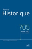 Claude Gauvard et Jean-François Sirinelli - Revue historique N° 705, 2023 : .