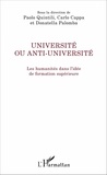 Paolo Quintili et Carlo Cappa - Université ou anti-université - Les humanités dans l'idée de formation supérieure.