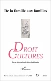 Edwige Rude-Antoine et Christiane Besnier - Droit et cultures N° 73-2017/1 : De la famille aux familles.