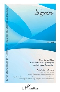 Philippe Carré - Savoirs N°45/2017 : L'évaluation des politiques paritaires de formation.