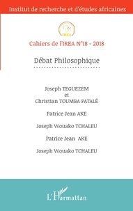  IREA - Cahiers de l'IREA N° 18 : Débat philosophique.