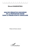 Edouard Ngamountsika - Analyse sémantico-discursive de la proposition incise dans la presse écrite congolaise.
