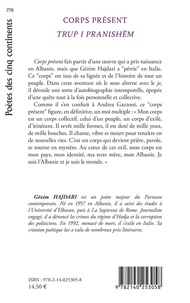 Corps présent. Edition bilingue albano-française