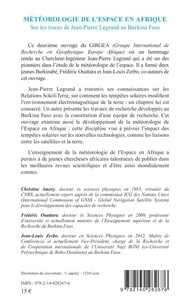 Météorologie de l'espace en Afrique. Sur les traces de Jean-Pierre Legrand au Burkina Faso