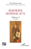 Bonaventure Saint - Sermons dominicaux - 2 Volume 2.