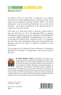 Terrorisme au Burkina Faso négocier ou pas ?. 1 Tome 1