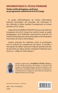 Informatique à l'école primaire. Guide méthodologique conforme au programme national de la R.D.Congo