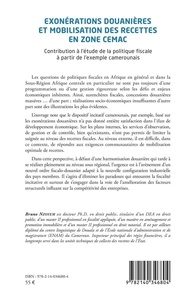 Exonérations douanières et mobilisation des recettes en zone CEMAC. Contribution à l'étude de la politique fiscale à partir de l'exemple camerounais