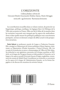 Politique de la ville et aspects linguistiques de la France multiculturelle : histoire, évolution, contradictions