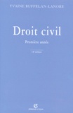 Yvaine Buffelan-Lanore - Droit Civil Premiere Annee. 10eme Edition.