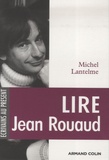 Michel Lantelme - Lire Jean Rouaud.