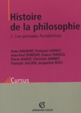 Jacqueline Russ - Histoire de la philosophie - Tome 1, Les pensées fondatrices.