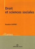 Baudouin Dupret - Droit et sciences sociales.