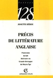 Josette Hérou - Précis de littérature anglaise.