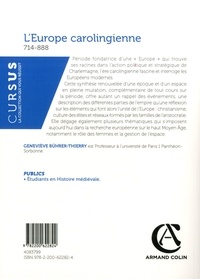 L'Europe carolingienne (714-888) 4e édition