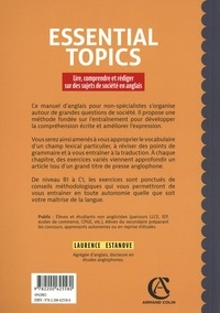 Essential topics. Lire, comprendre et rédiger sur des sujets de société en anglais