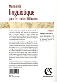 Manuel de linguistique pour les textes littéraires 2e édition