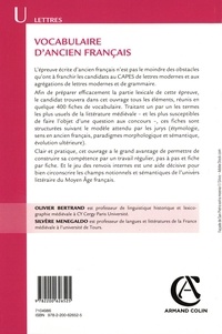 Vocabulaire d'ancien français 4e édition
